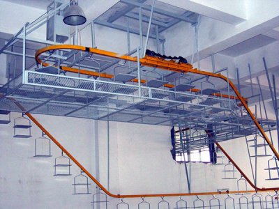 悬挂式五金喷涂线